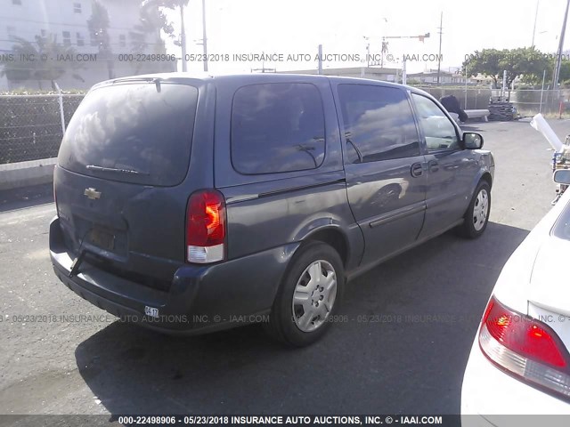 1GNDV23W78D155154 - 2008 CHEVROLET UPLANDER LS GRAY photo 4