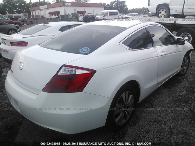 1HGCS12858A029470 - 2008 HONDA ACCORD EXL WHITE photo 4