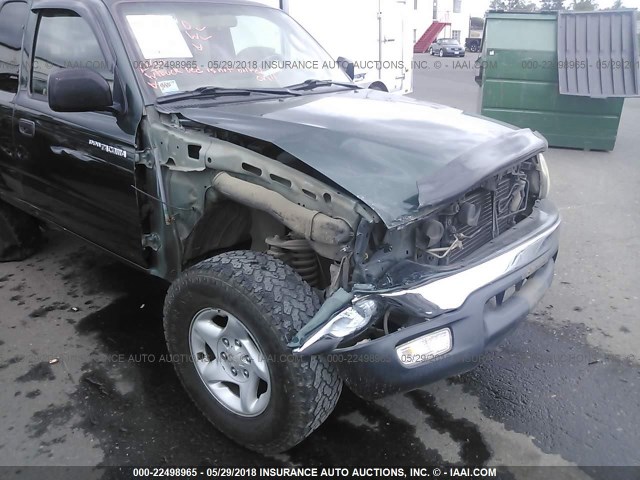 5TEWM72NX4Z334560 - 2004 TOYOTA TACOMA XTRACAB GREEN photo 6