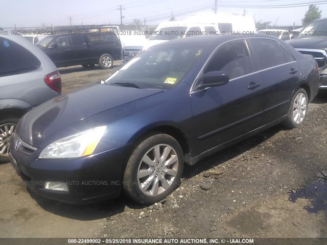 1HGCM66447A073781 - 2007 HONDA ACCORD SE BLUE photo 2