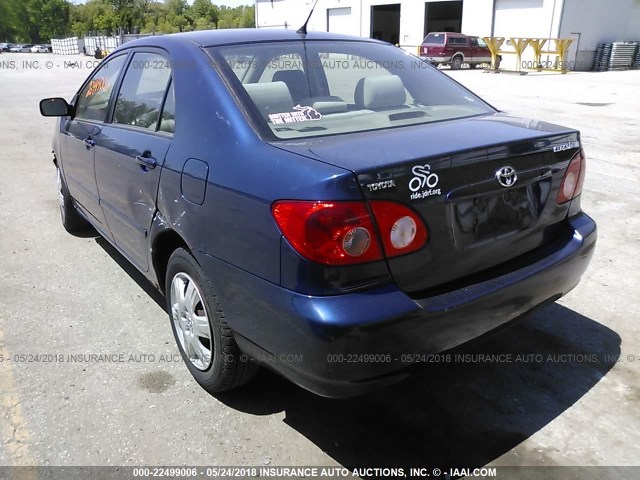 JTDBR32E560093213 - 2006 TOYOTA COROLLA CE/LE BLUE photo 3