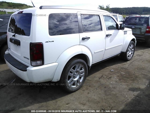 1D4PU4GK8BW517387 - 2011 DODGE NITRO HEAT WHITE photo 4