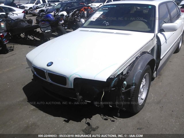 WBAGJ8329VDM00918 - 1997 BMW 740 IL WHITE photo 6