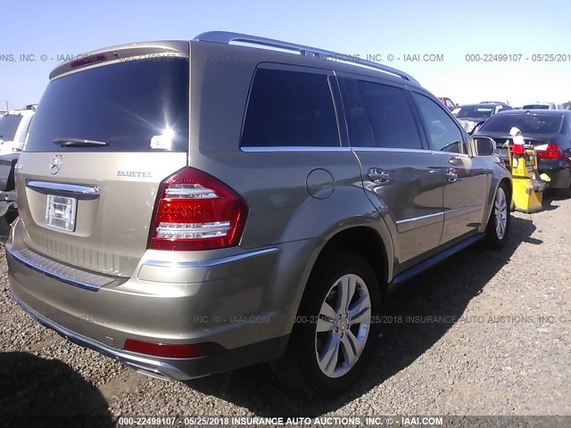 4JGBF2FE4AA598736 - 2010 MERCEDES-BENZ GL 350 BLUETEC GOLD photo 4