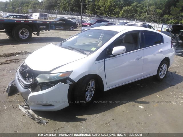 JHMZE2H73AS024898 - 2010 HONDA INSIGHT EX WHITE photo 2