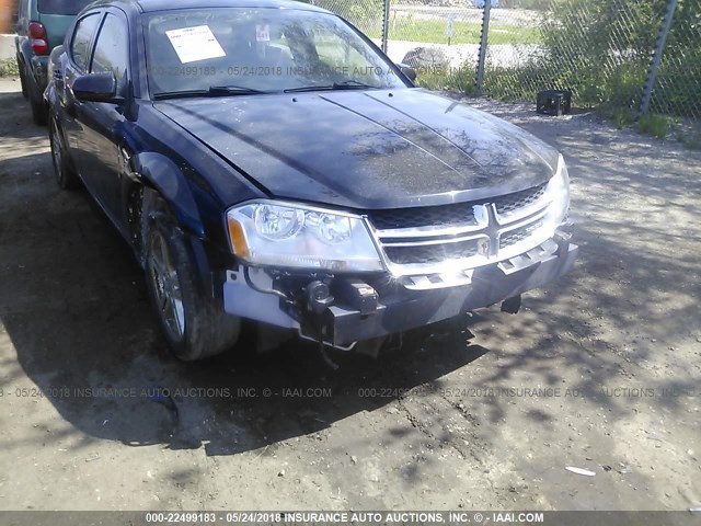 1B3BD1FBXBN573376 - 2011 DODGE AVENGER MAINSTREET BLACK photo 6