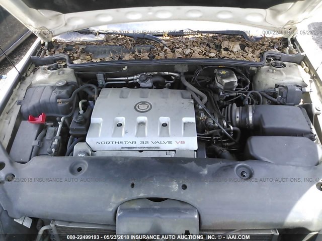 1G6KD54Y23U262418 - 2003 CADILLAC DEVILLE WHITE photo 10