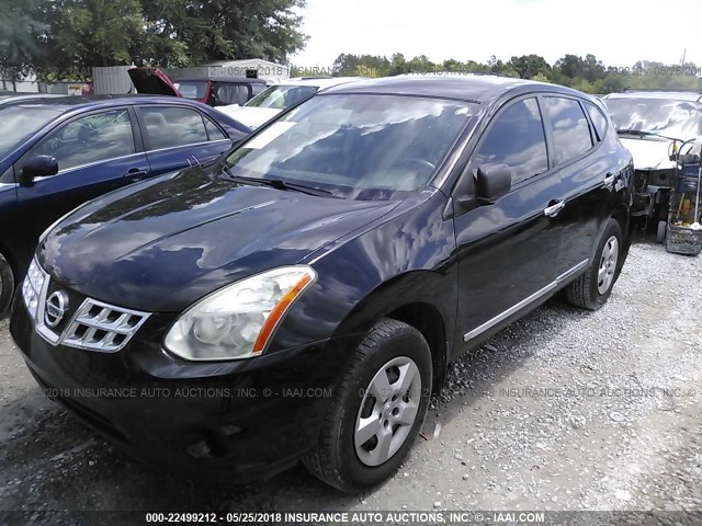 JN8AS5MT7DW502544 - 2013 NISSAN ROGUE S/SV BLACK photo 2