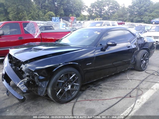 2C3CDZBT1HH598270 - 2017 DODGE CHALLENGER R/T BLACK photo 2