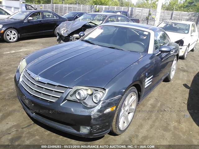 1C3AN69L56X066313 - 2006 CHRYSLER CROSSFIRE LIMITED GRAY photo 2