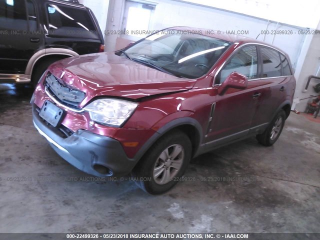 3GSDL43N19S572101 - 2009 SATURN VUE XE RED photo 2