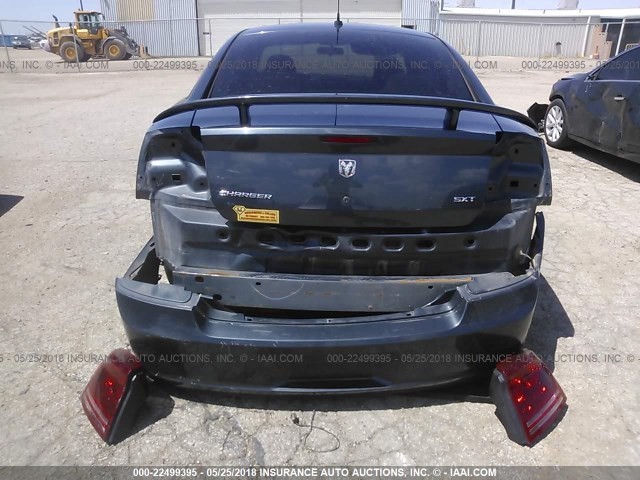 2B3KA33G98H317610 - 2008 DODGE CHARGER SXT GRAY photo 6