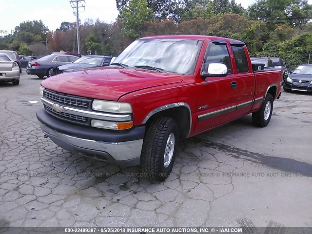 1GCEK19T42Z103634 - 2002 CHEVROLET SILVERADO K1500 RED photo 2