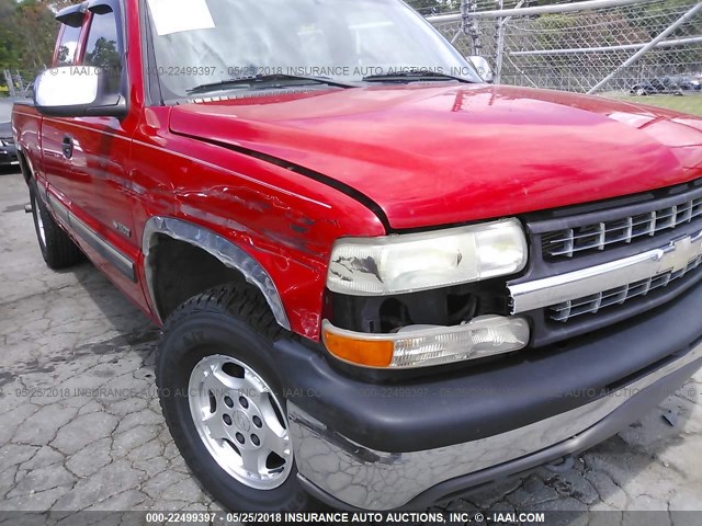 1GCEK19T42Z103634 - 2002 CHEVROLET SILVERADO K1500 RED photo 6