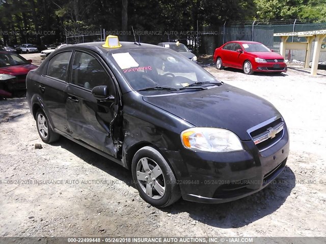 KL1TD5DE4BB163060 - 2011 CHEVROLET AVEO LS/LT BLACK photo 1