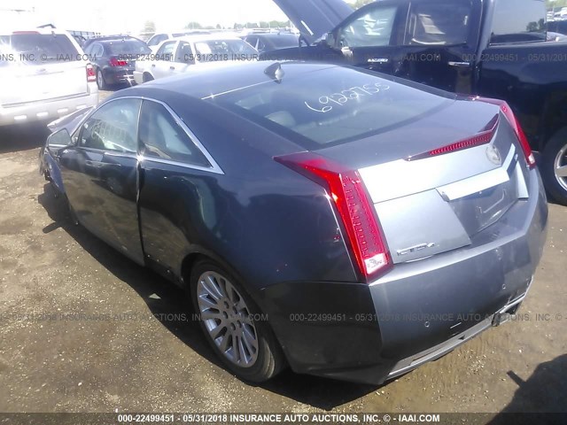 1G6DL1ED9B0158806 - 2011 CADILLAC CTS PERFORMANCE COLLECTION GRAY photo 3