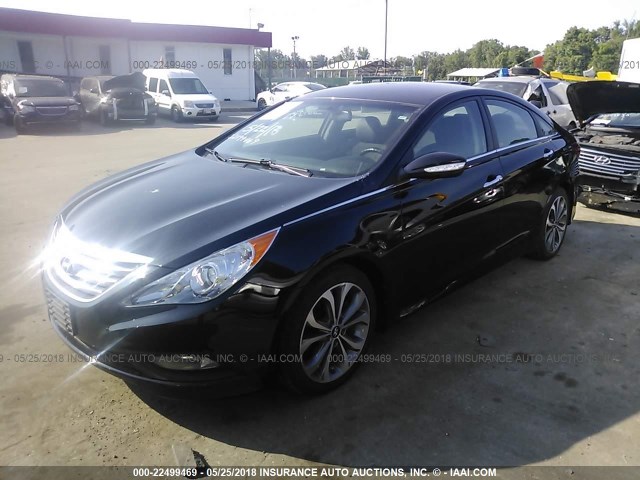 5NPEC4ACXEH849611 - 2014 HYUNDAI SONATA SE/LIMITED BLACK photo 2