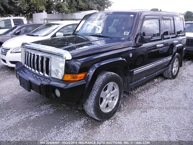 1J8HG58P47C608120 - 2007 JEEP COMMANDER LIMITED BLACK photo 2