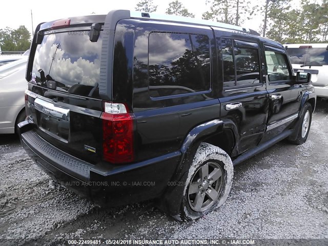 1J8HG58P47C608120 - 2007 JEEP COMMANDER LIMITED BLACK photo 4