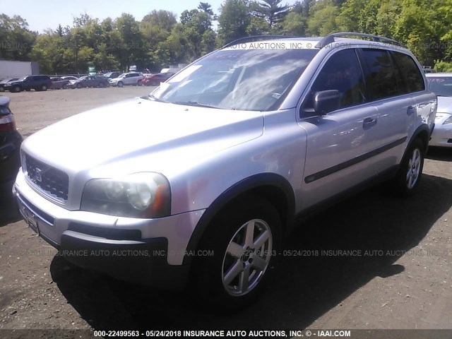 YV1CM59H441048733 - 2004 VOLVO XC90 SILVER photo 2