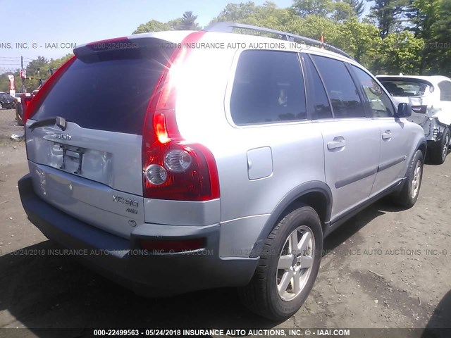 YV1CM59H441048733 - 2004 VOLVO XC90 SILVER photo 4
