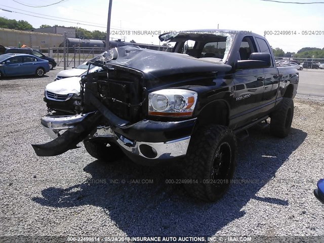 3D7KS28C86G103528 - 2006 DODGE RAM 2500 ST/SLT/LARAMIE BLACK photo 2