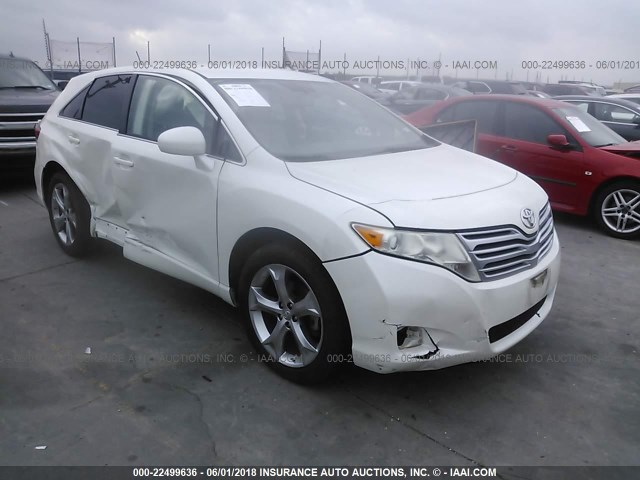 4T3ZE11A69U009350 - 2009 TOYOTA VENZA WHITE photo 1