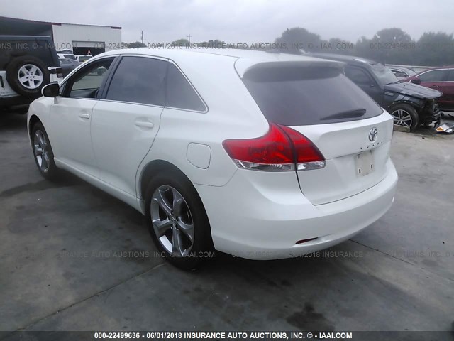 4T3ZE11A69U009350 - 2009 TOYOTA VENZA WHITE photo 3