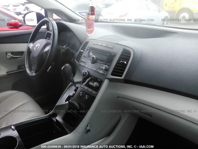 4T3ZE11A69U009350 - 2009 TOYOTA VENZA WHITE photo 5