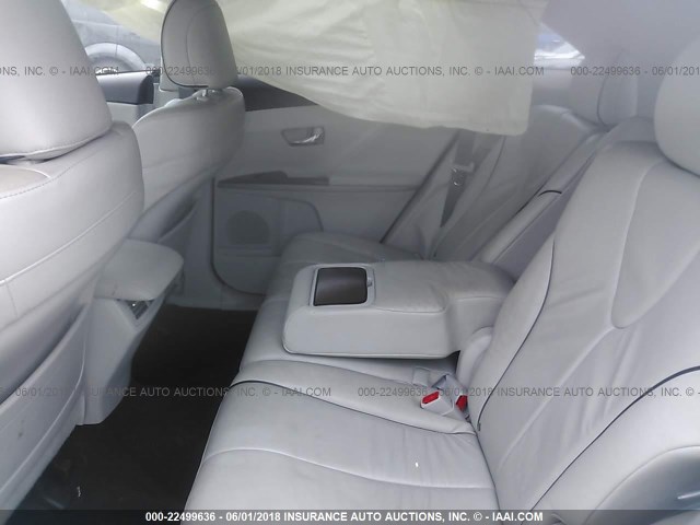 4T3ZE11A69U009350 - 2009 TOYOTA VENZA WHITE photo 8