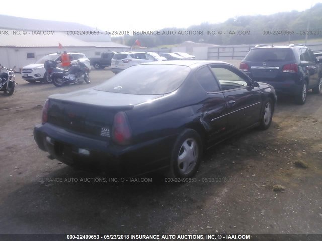 2G1WX15K829333151 - 2002 CHEVROLET MONTE CARLO SS BLACK photo 4