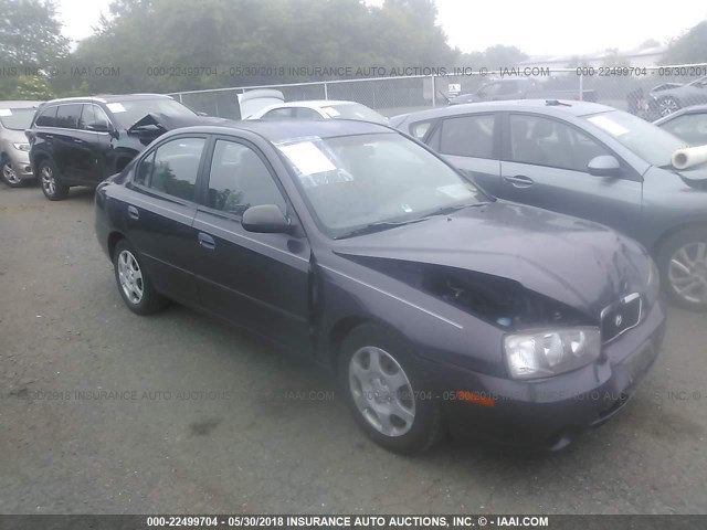 KMHDN45D53U610569 - 2003 HYUNDAI ELANTRA GLS/GT GRAY photo 1