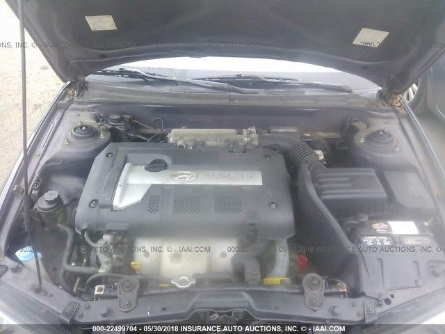 KMHDN45D53U610569 - 2003 HYUNDAI ELANTRA GLS/GT GRAY photo 10