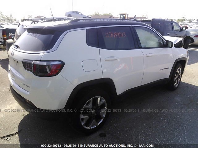 3C4NJDCB5JT212548 - 2018 JEEP COMPASS LIMITED WHITE photo 4