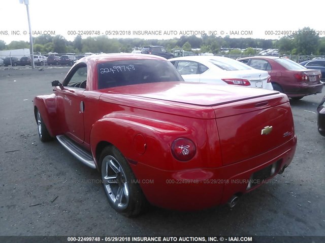 1GCES14P33B103113 - 2003 CHEVROLET SSR RED photo 3