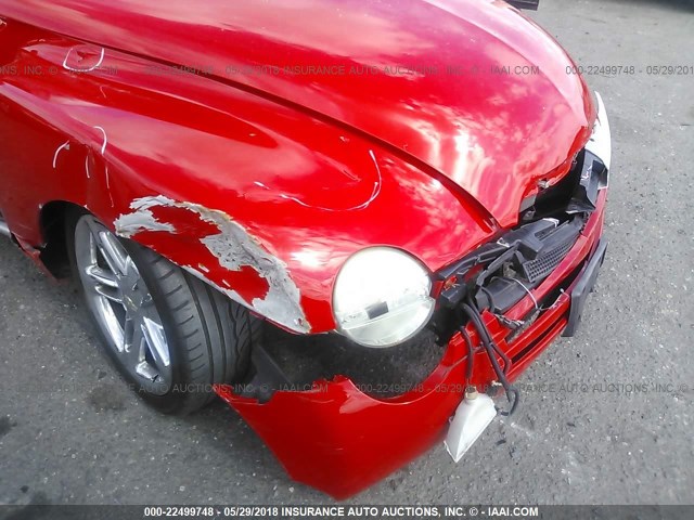 1GCES14P33B103113 - 2003 CHEVROLET SSR RED photo 6