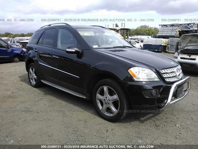 4JGBB86E78A364423 - 2008 MERCEDES-BENZ ML 350 BLACK photo 1