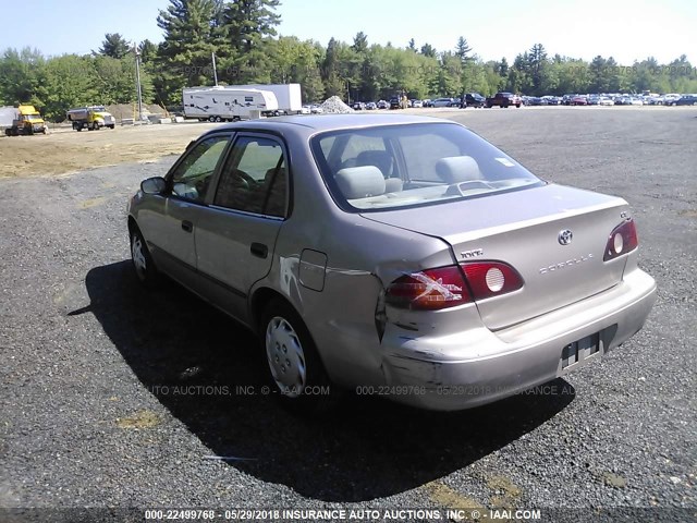 2T1BR12E31C502537 - 2001 TOYOTA COROLLA CE/LE/S SILVER photo 3