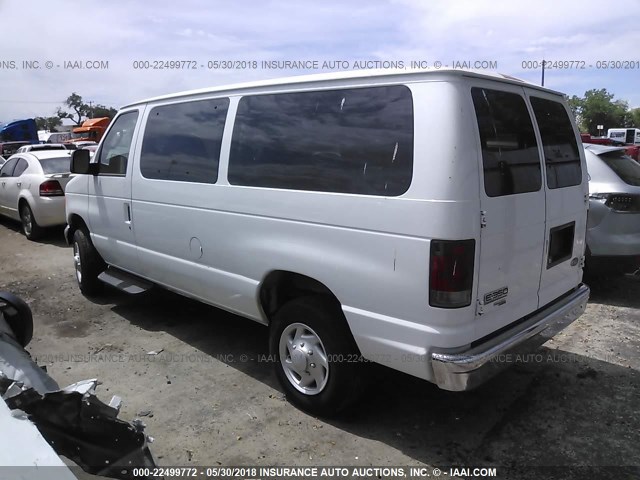 1FBNE31L97DA87289 - 2007 FORD ECONOLINE E350 E350 SUPER DUTY WAGON WHITE photo 3