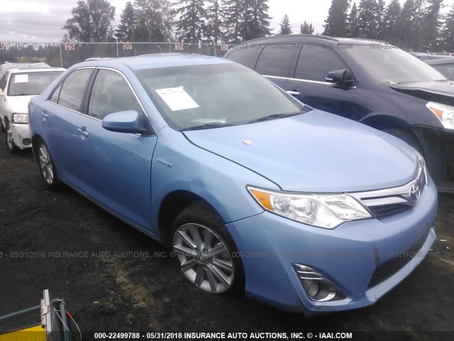 4T1BD1FK6CU014988 - 2012 TOYOTA CAMRY HYBRID/LE/XLE 蓝色 照片 1