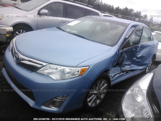 4T1BD1FK6CU014988 - 2012 TOYOTA CAMRY HYBRID/LE/XLE 蓝色 照片 2