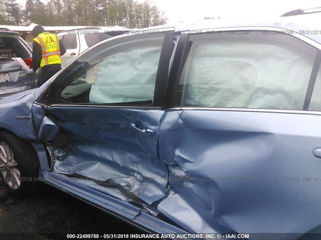 4T1BD1FK6CU014988 - 2012 TOYOTA CAMRY HYBRID/LE/XLE 蓝色 照片 6