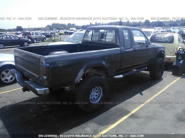 4TAVN13D6PZ127767 - 1993 TOYOTA PICKUP 1/2 TON EXTRA LONG WHEELBASE DX BLACK photo 4