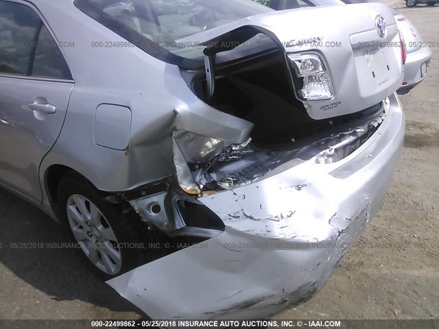 4T1BE46K28U214756 - 2008 TOYOTA CAMRY CE/LE/XLE/SE SILVER photo 6