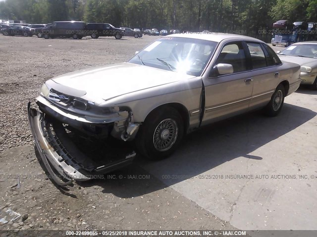 2FALP74W9VX225810 - 1997 FORD CROWN VICTORIA LX TAN photo 2