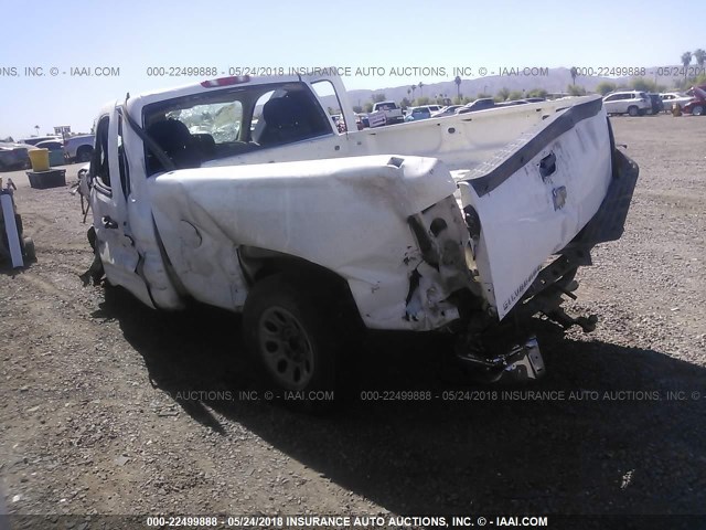 1GCEC14XX7Z638594 - 2007 CHEVROLET SILVERADO C1500 CLASSIC 白色 照片 3