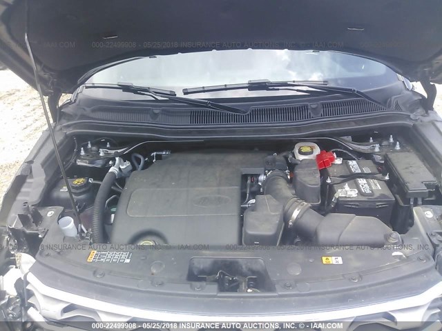 1FM5K7D81HGE33706 - 2017 FORD EXPLORER XLT შავი ფოტო 10