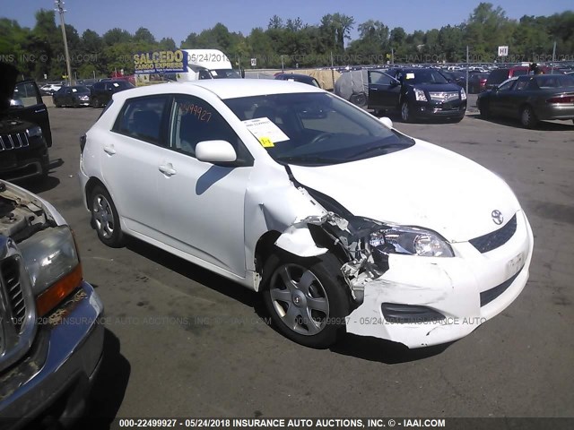 2T1KU4EE0AC440199 - 2010 TOYOTA COROLLA MATRIX  WHITE photo 1