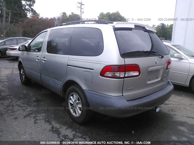 4T3ZF13CX2U457351 - 2002 TOYOTA SIENNA LE/XLE GRAY photo 3