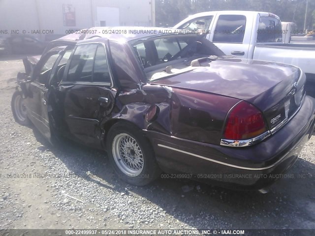 2FAFP73W21X132992 - 2001 FORD CROWN VICTORIA  BURGUNDY photo 3